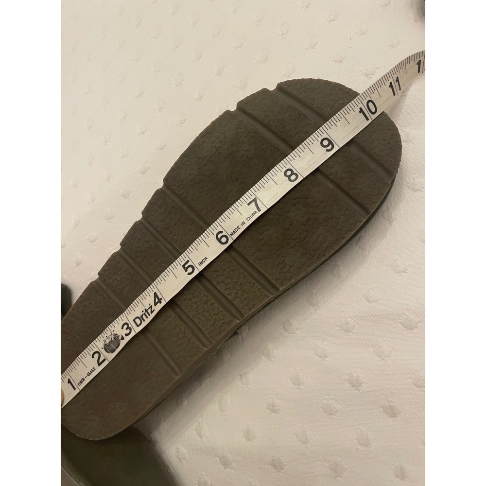 Green Leather Lagenlook Mary Jane Flats Suede Accent Wide Toe Box Size 39 - Picture 6 of 9